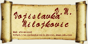 Vojislavka Milojković vizit kartica
